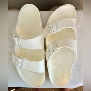 Birkenstock Eva Unisex Arizona Sandals White 41 Women’s 10-10.5 Men’s 8-8.5